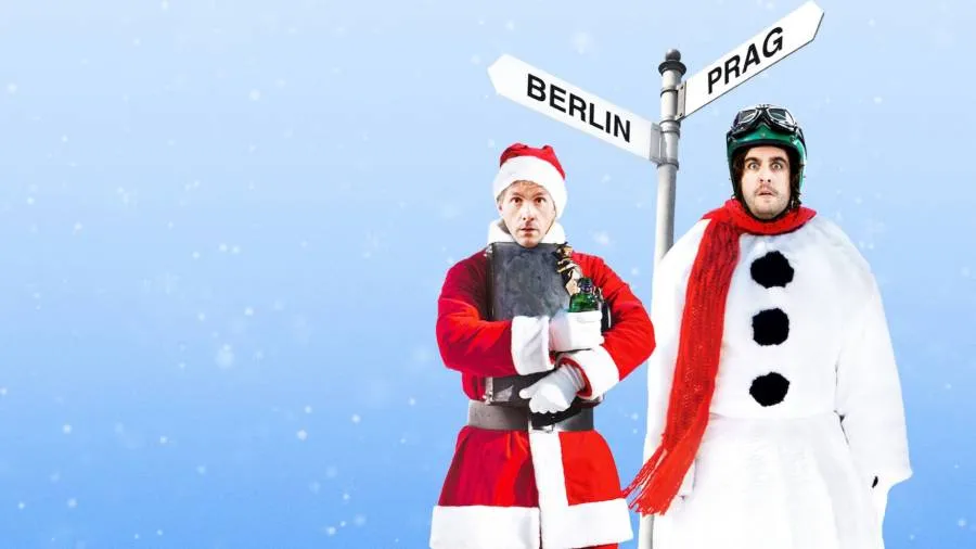 Zwei Weihnachtsmänner